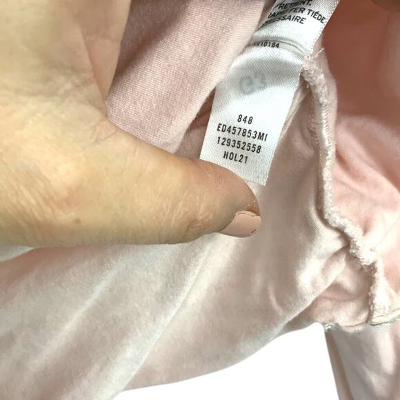 Open Edit Off The Shoulder Ruched Long Sleeve Top Pink Size Medium NWOT - Picture 7 of 8